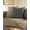 Charcoal, Slate Gray, Anthracite / Biagio, variant on Hauteloom Bolez Throw Pillow