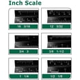 thumbnail image 6 of Architectural Scale Ruler 3 Pack Aluminum Triangular Ruler 12 Inch Imperial Metal Scale Ruler for Blueprint Drafting Ruler for Architect, Civil Engineer, Draftsman, 6 of 7