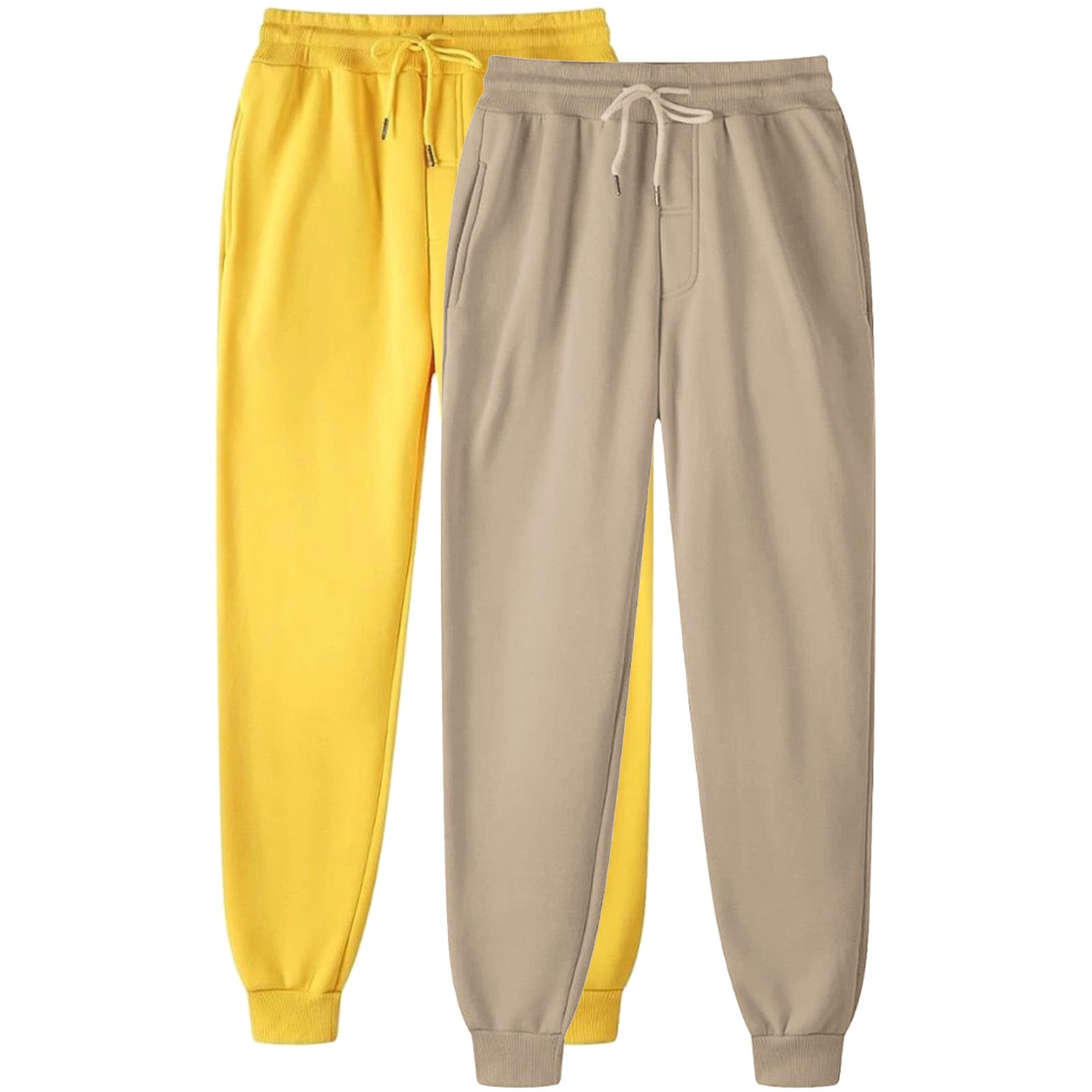 ameIAEA Pack Womens Jogger Sweatpants Elastic Waisted Drawstring