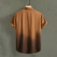 thumbnail image 4 of Ashirexll Mens Shirts Casual, Mens Button up Shirts Short Sleeve, Fashion Gradient Color Turndown Collar Button up Shirts Short Sleeve Summer Casual Shirts, 4 of 4