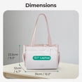 thumbnail image 4 of BAGSMART Crush Everyday Tote Bag for Women, Lightweight Tote Bag Casual Handbags for 13-Inch Laptop, Travel, Work, Beach, Gym, Shop, Black, 4 of 7