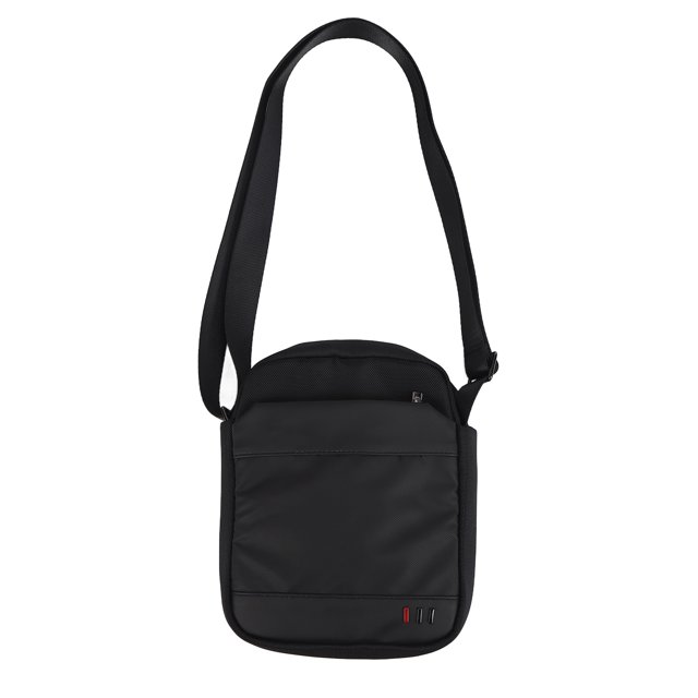 Bolso de Hombro Bolso de Mensajero Negro Ajustable Impermeable portátil para Hombres Situación de Negocios Desplazamientos DiariosNegro