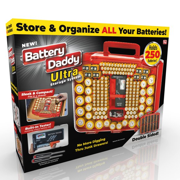 Organizador de Pilas Ontel Battery Daddy Ultra para 250 Pilas