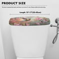thumbnail image 5 of ZIATUBLE Hummingbird Floral Toilet Tank Top Cover Soft Toilet Tank Dust Cover with Elastic Edges Toilet Tank Protector Cover Washable Toilet Bowl Tank Covers for Bathroom, 5 of 5