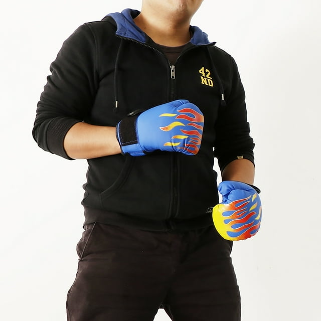 Guantes de Boxeo Transpirables boxeo en tailandia Thai Training PU Leather Sparring Punch para de 4 a 12 , 7 pulgadas DYNWAVEMX Guantes de boxeo