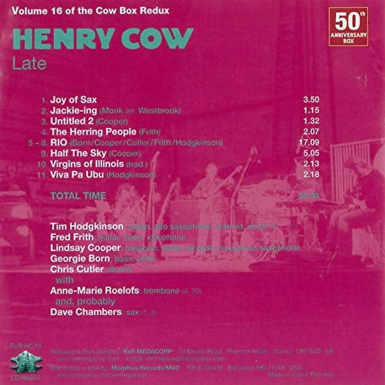 洋楽 Henry Cow Box Redux The Henry Cow Box Redux | Henry Cow