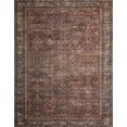 thumbnail image 1 of Loloi II LAYLLAY-01BKBB7696 Layla Collection Area Rug 7`6" x 9`6" Brick/Blue, 1 of 5