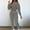 Dark Gray, variant on Turilly Womens Coats and Jackets Women's Solid Color Sling Vest Sweatshirt High Waist Pack Hip Straight with Pocket Pants Three-piece Suit