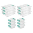 thumbnail image 1 of Sterilite Plastic Large Clip Clear, 6 Pack & Mini Clip Storage Box, 6 Pack, 1 of 11