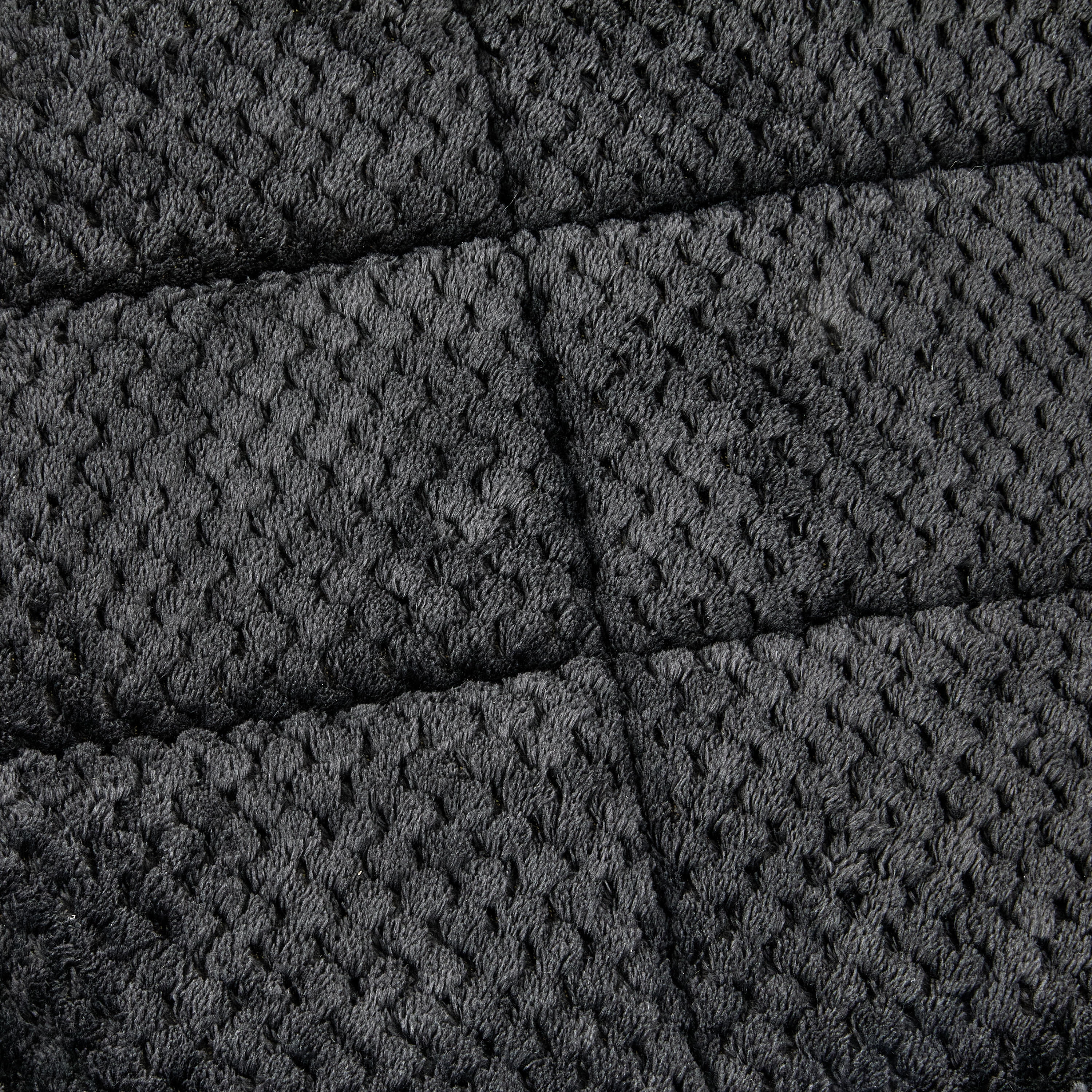 Vibrant Life Small Cozy Luxe Crate Mat Pet Bed, Dark Gray, 24" x 18"
