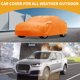 thumbnail image 2 of Funda para coche Unique Bargains Impermeable para Todo Clima Automotriz Exterior Protección Anti-UV Sol Lluvia Funda Exterior Completa para Toyota Camry 210D-PU Naranja con Franjas Reflectantes, 2 of 4