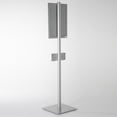 thumbnail image 6 of M&T Displays Floor Stand Universal Holder for Healthcare Product Box with 3.54 - 5.91x9.84 Inch Front Loading Opti Snap Frame Poster Sign Post, Face Mask, Disposable Glove, Facial Tissue, Hospital, 6 of 6