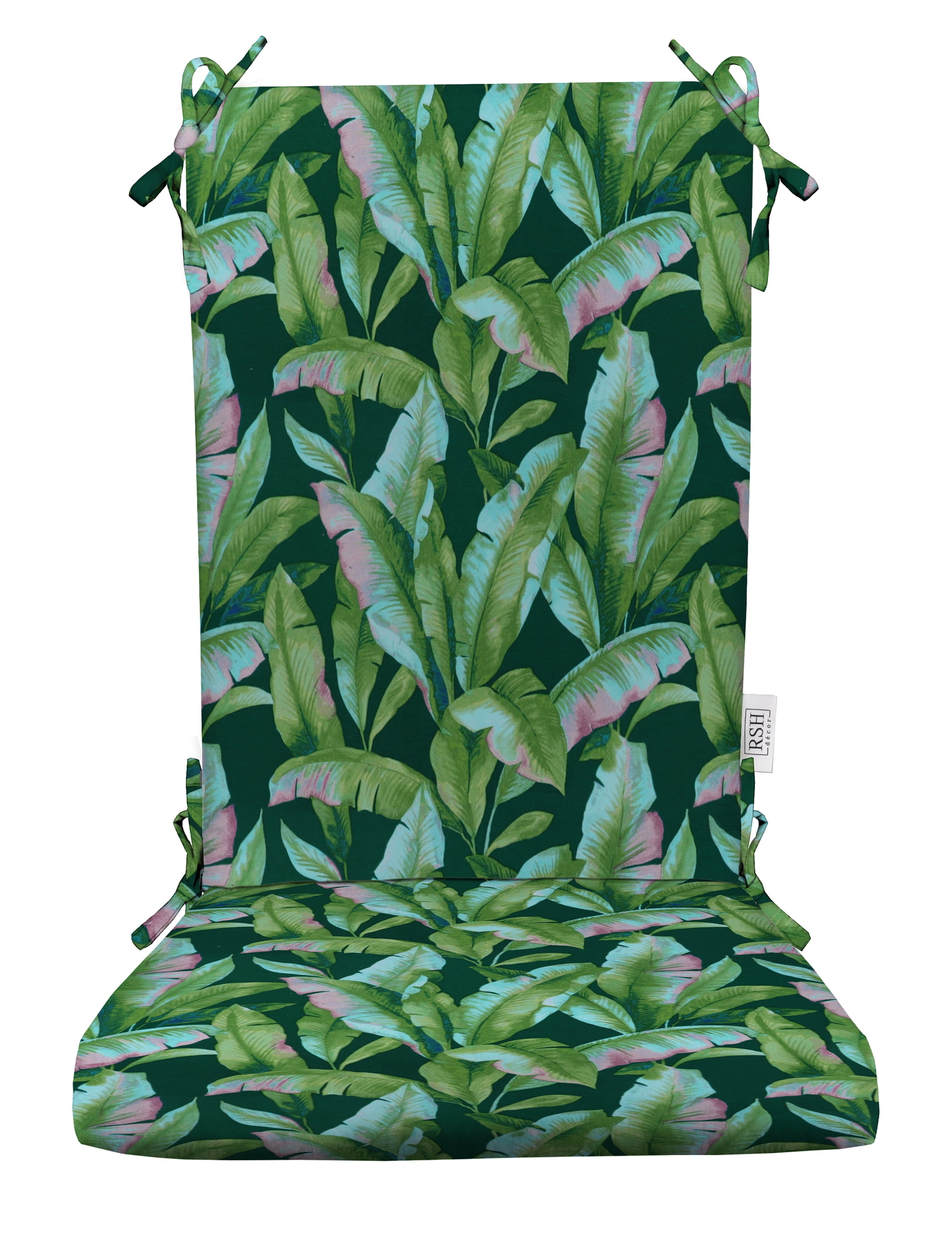 RSH Décor Indoor Outdoor Foam Rocker Rocking Chair Pad Cushions