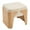 Natural Finish - Beige, variant on Zesthouse Upholstered Linen Ottoman, Modern Ottoman Footrest with Extra Thick Cushion and Natural Finish Wood Frame, Vanity Stool for Bedroom Living Room Dorm, Beige