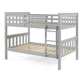thumbnail image 6 of Twin Over Twin Solid Wood Bunk Bed – Sturdy Frame with Ladder, Guardrails & Headboards, Easy Assembly, 6 of 8