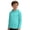 Mint Green, variant on Boy Solid Long Sleeve Button Down Shirt – Cotton Texture Warm Boys Dress Shirt Top, Classic Gentleman Style, Fall Winter Layering and Formal Occasions