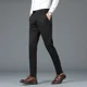 thumbnail image 2 of Pantalones de traje rectos para hombre, pantalones negros de verano para hombre, 9 pantalones cortos, reseñas coreanas, muchos elegantes, de alta calidad, 2024 con estilo, 2 of 5