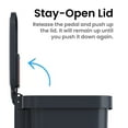 thumbnail image 6 of iTouchless SoftStep 13.2 Gal Kitchen Trash Can with Odor Filter, Dent-Proof Black Plastic, 6 of 7