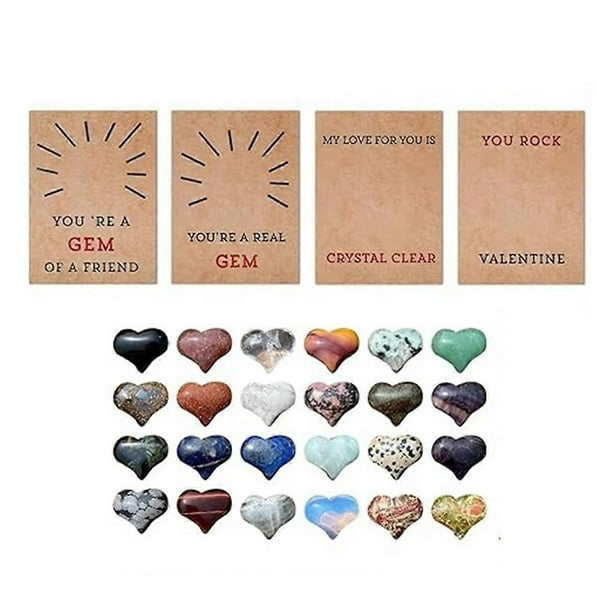 Valentine'S Day Greeting Card 24 Pack Handmade Greeting Cards Valentines Cards Set with Heart Shape