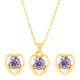 thumbnail image 3 of Fiudx Conjunto de Joyas de Amor, Elegante Collar y Pulsera de Cristal, Pendientes Impresionantes para Mujer, Ligeros y Cómodos de Llevar, Perfectos para Regalar En San Valentín, Una Opción Romántica., 3 of 5