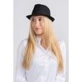 thumbnail image 4 of Sombrero Fedora Dress Up America Black para hombre y mujer, 4 of 4