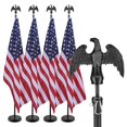 thumbnail image 1 of Yescom 4 Pack 6 Ft Sectional Indoor Flag Pole Kit Aluminum US Flag Eagle Finial, 1 of 11