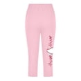 thumbnail image 4 of Fjofpr Girls Leggings Size 12 Toddler Kids Fashion Baesball Print Summer Leisure Yoga Sports Frenum Cropped Pants Pink 12 Years, 4 of 4