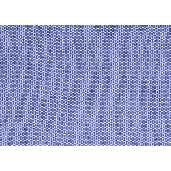 Ahgly Company Machine Washable Indoor Rectangle Abstract Blue Contemporary Area Rugs, 8' x 10'