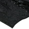 thumbnail image 7 of Hpapadks Corset Belts for Women Vintage Adjustable Straps Front Lace Up Bustier Bodysuit Slim Fit Floral Embroidery Patterns Corset Belt Halloween Black, 7 of 7