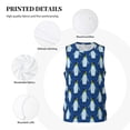 thumbnail image 6 of Easygdp Beautiful King Penguin Pattern Men's Mesh Basketball Jersey Quick Drying Sleeveless Shirts Fitted Muscle Tank Tops Sport Round Neck T-Shirt - 3X-Large, 6 of 9