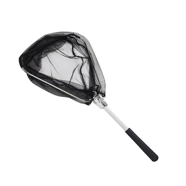 Atterrissage Net en Alliage d'Aluminium Piège Accessoire Rétractable Pôle Réseau Coulée Télescopique Pliage Libérant Maille Portable Rétractable