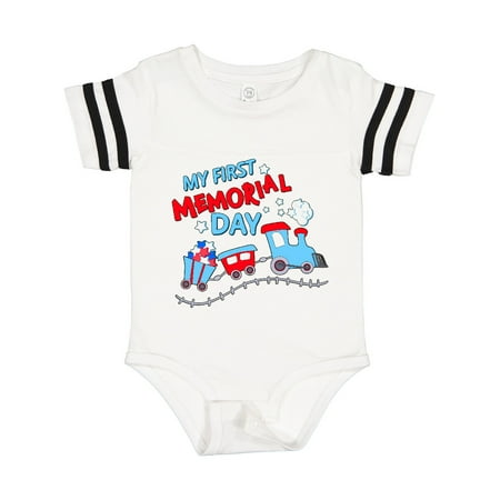 

Inktastic My First Memorial Day Train Gift Baby Boy or Baby Girl Bodysuit