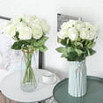 thumbnail image 5 of TETOU 12pcs Artificial Rose Flower Silk Fake Roses Real Touch for Party Wedding Centerpiece Bouquet Decor - White, 5 of 7