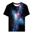 thumbnail image 1 of LUOGENLI T-shirts pour Femmes T-shirts à Col Rond Étoile Mode Décontractée Imprimé Manches Courtes T-shirts Graphiques Vêtements d'Été T-shirts Graphiques Pâques Noir m, 1 of 4