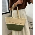 thumbnail image 5 of CoCopeaunt Fashion Straw Shoulder Bag for Women Vintage Lace Large Lightweight Totes Hobo Bag Satchel Beach Travel Shop, 5 of 5
