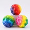thumbnail image 1 of Bolas hinchables de goma para niños juguetes sensoriales para aliviar el estrés forma de Luna pelota con agujero deportes juegos al aire libre, 1 of 5