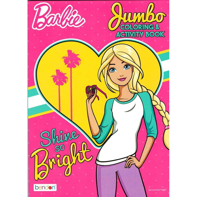 Barbie Coloring Book and Sticker Activity Set for Kids Bundle