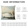 thumbnail image 5 of Orinice Swan Lake Graphic Decorative Cotton Linen Throw Pillow Cover for Home Couch Living Room Bed Sofa 1PC 20x20in, 5 of 5