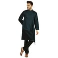 thumbnail image 5 of Atasi Indian Designer Kurta For Mens Party Wear Solid Color Ethnic Long Shirt, 5 of 7