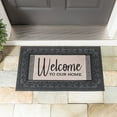 thumbnail image 4 of Evergreen Wood Grain Welcome Sassafras Indoor Outdoor Switch Doormat 1'10"x10" Multicolored, 4 of 6