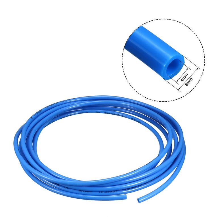 100m BLUE 12x8mm Polyurethane PU Flexible Tube Hose Reel Pneumatic