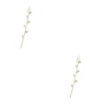 thumbnail image 4 of Sonducket Chica oreja Stud fiesta cena vestido a juego geométrico gancho pendientes señora decoraciones Piercing pendiente boda joyería 325-1 325-1 Oro 2Conjunto, 4 of 6