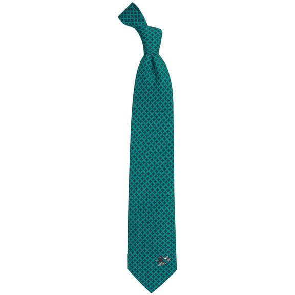 Men's San Jose Sharks Diamante Print Silk Tie