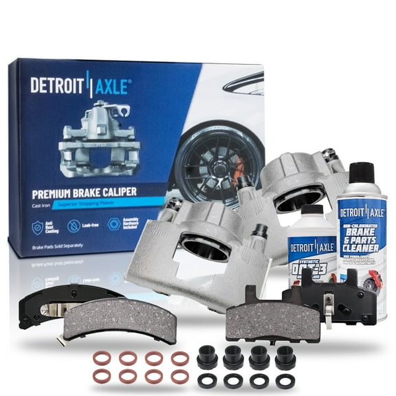 Detroit Axle - Front Brake Calipers Brakes Brake Pads Replacement for Chevy C2500 K2500 Express 2500 Fits select: 2000 CHEVROLET TAHOE C1500, 1995-1996 CHEVROLET GMT-400 C2500
