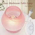 thumbnail image 4 of Mushroom Table Lamp, Dimmable Glass Bedside Lamp, Cute Small Nightstand Lamp for Living Room, Bedroom, Home Decor, 7.1'' H, 4 of 6