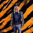 thumbnail image 2 of Seeing Red King of Tigers Adult Costume | Blue Shirt With Silver Sleeves | XX-Large Male, 2 of 5