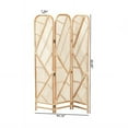 thumbnail image 4 of bali & pari Firenze Modern Bohemian Natural Brown Rattan Room Divider, 4 of 7