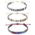 thumbnail image 1 of Pulsera de tobillo de 3 piezas, pulsera de tobillo ajustable, tobillera de playa unisex, accesorios coloridos para festivales de tobillo, 1 of 5
