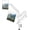 White(Freelift), variant on Dual Monitor Arm Desk Mount Fits Max 32 inch Screens, Holds 4.4 to 19.8lbs | Display VESA Mount, Adjustable Double Monitor Stand with Clamp/Grommet Base, 75x75/100x100mm VESA Bracket, White, Freelift