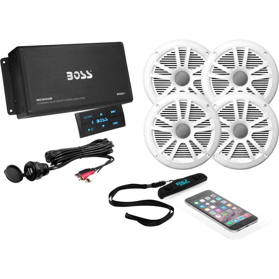 marine bluetooth amp and speakers